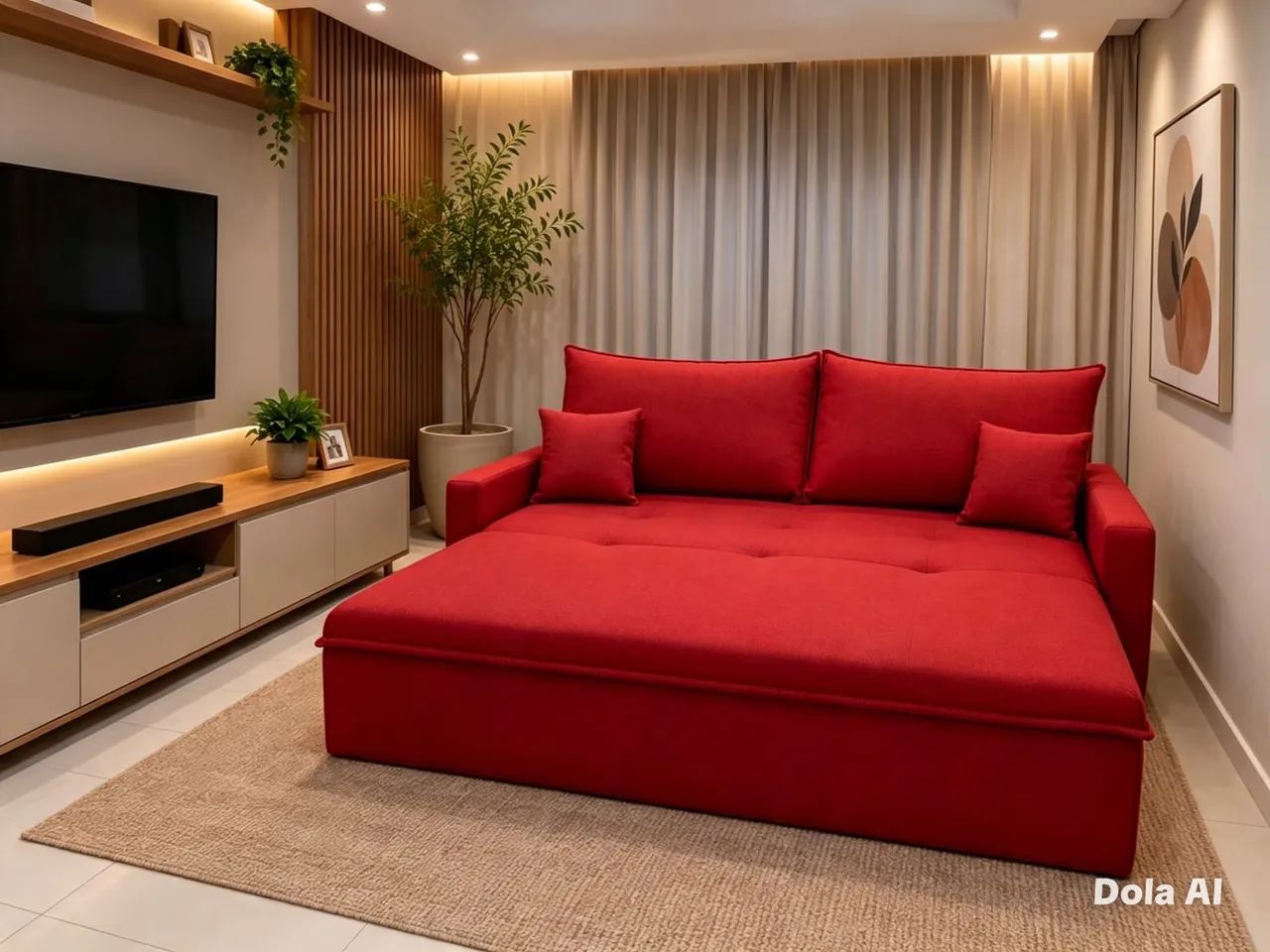 SOFA CAMA RETRÁTIL E RECLINÁVEL ZERO CAIXA  - Foto 3