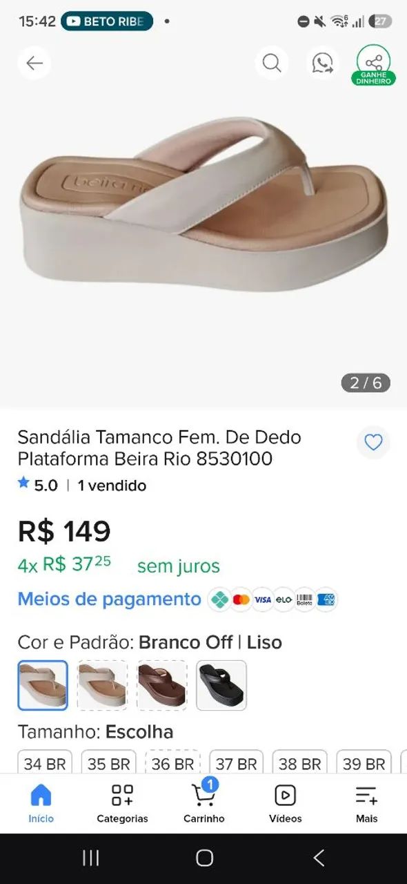 Tamanco 38 - Foto 4