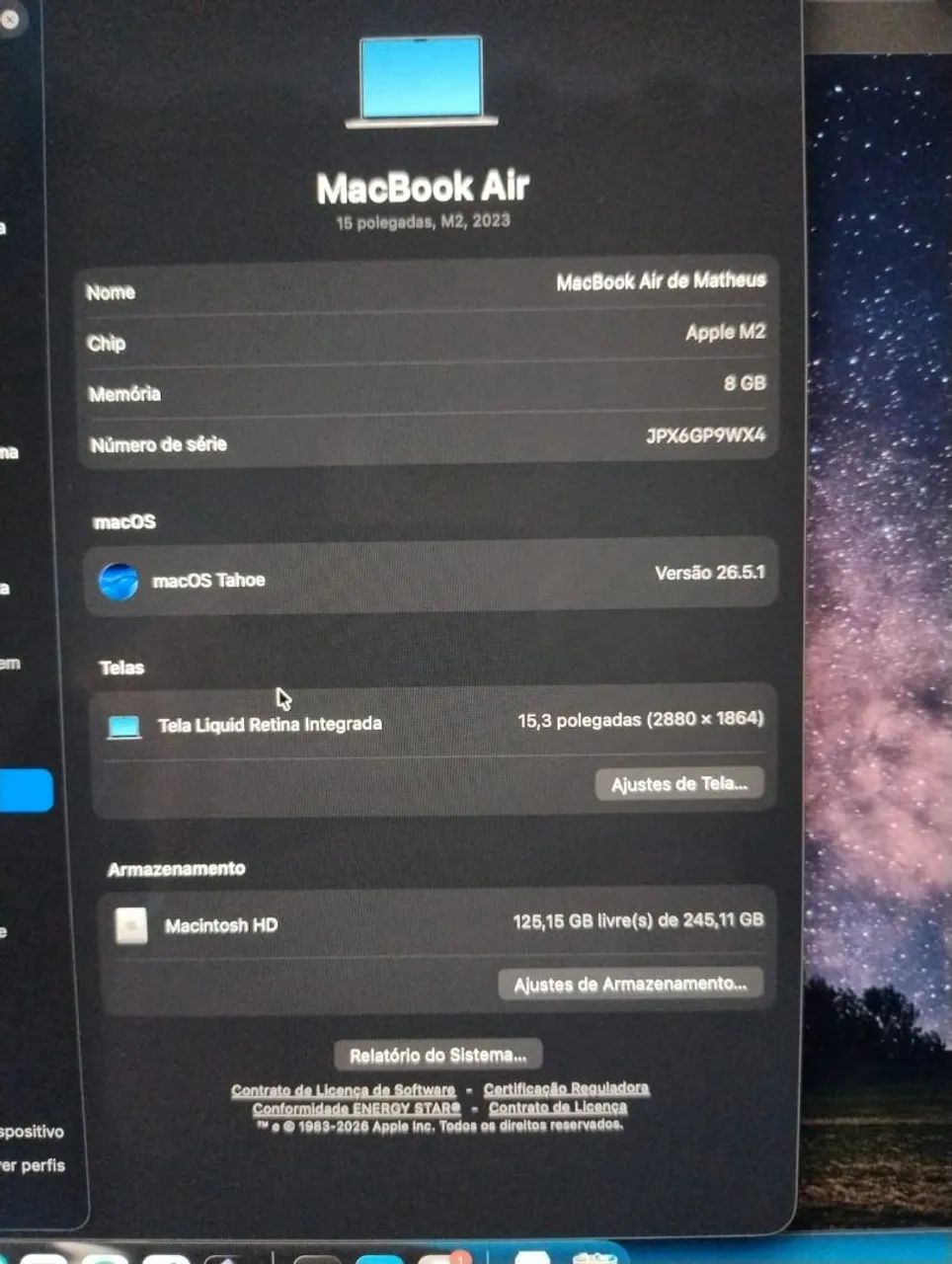 MacBook Pro M2 8gb e 256gb + Magic Mouse - Foto 3
