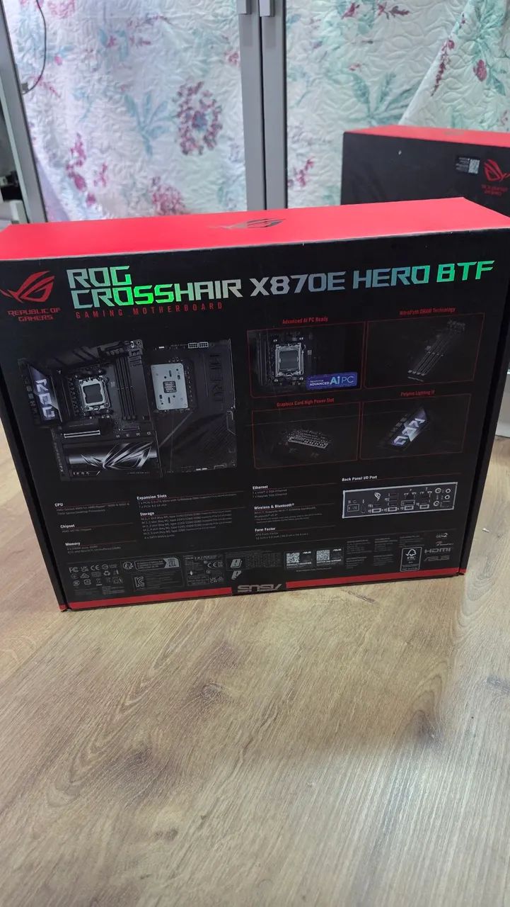 PLACA MÃE ASUS ROG CROSSHAIR X870E HERO BTF - Foto 2