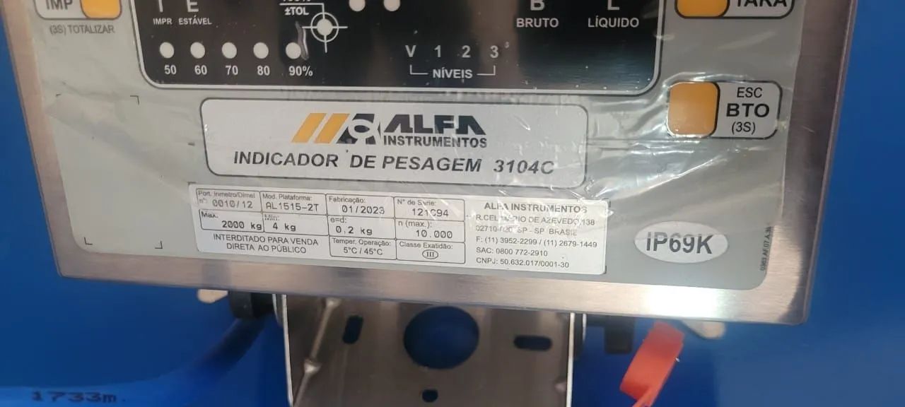 Balança Industrial Alpha 2.000kg - Foto 4