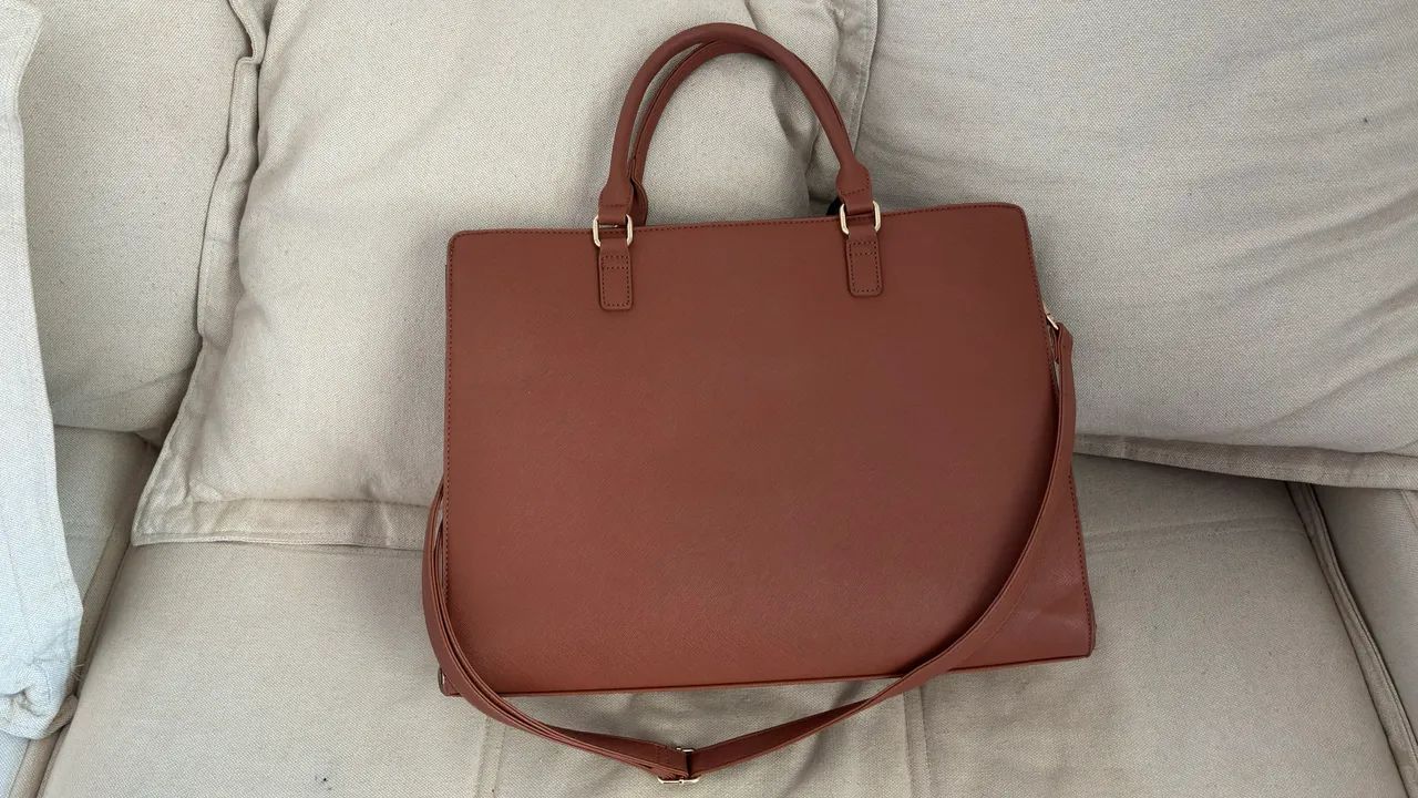 Bolsa couro fake para notebook - Foto 2