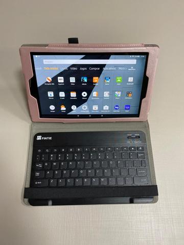 Amazon Fire HD 10 Tablet 10.1? com Alexa Hands-free 1080p 32GB + Fintie Teclado Case - Foto 6