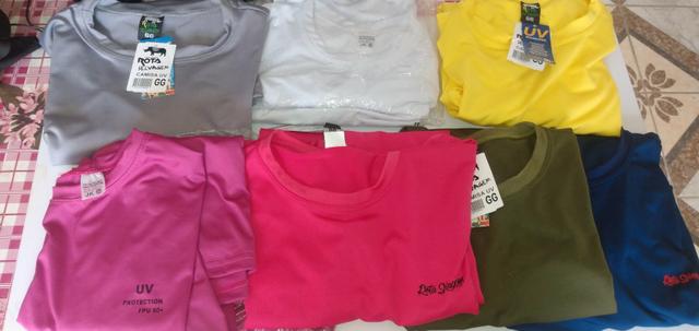 Camisas uv manga longa com proteção solar - Foto 6