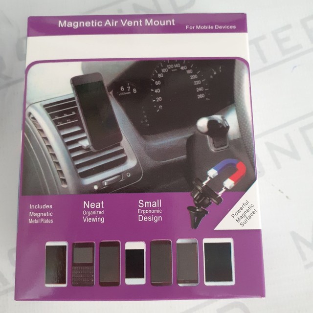 Suporte veicular com imã. Para celular. Fixação: saída do ar condicionado. Novo. - Foto 5