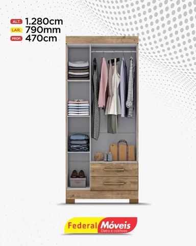 Guarda Roupa 3 Portas 2 Gavetas Direto da Fabrica Fazemos Entrega - Foto 2