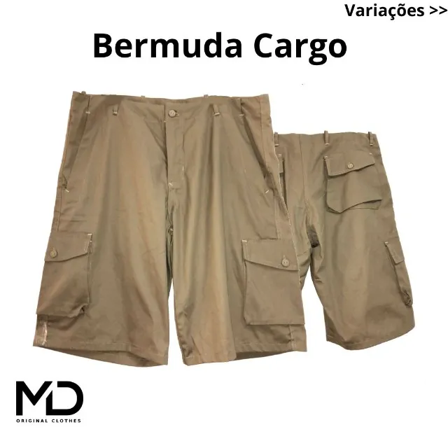Bermudas cargo (Promoção: 1 por R$50,00 / 2 por 80,00)