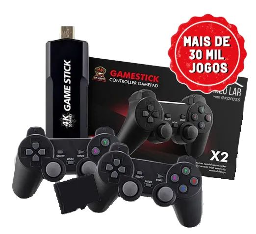 Game Stick Retrô GD10 Ultra 30.000 jogos + 2 Controles