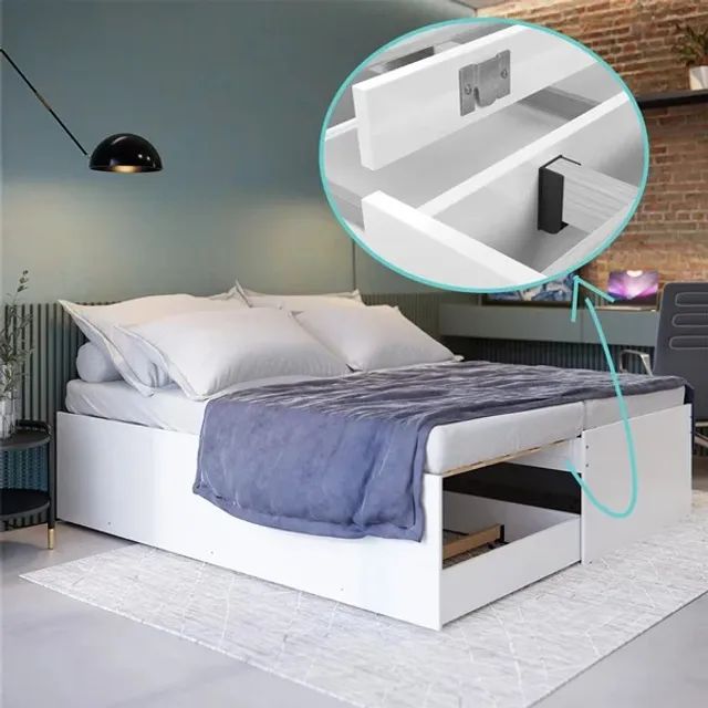 quarto cama casal bibox solteiro  - Foto 3