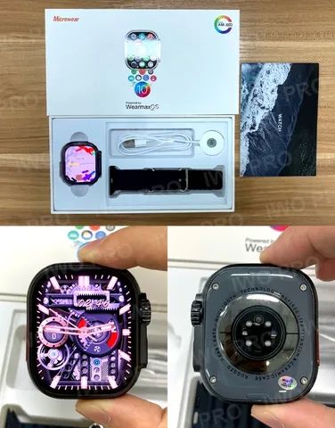 Smartwatch W69 Ultra com Tela Amoled e 2GB de Armazenamento para Músicas - Foto 2