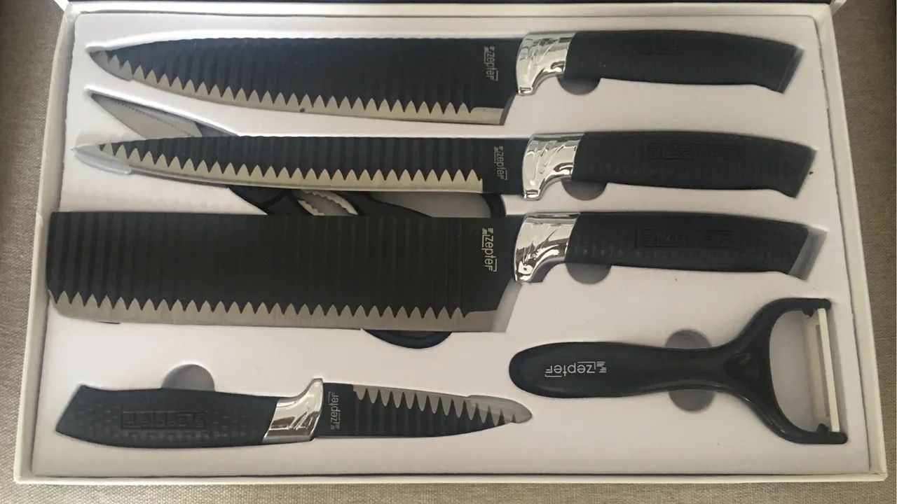 Conjunto 6 peças de corte - Kit churrasco - Foto 3