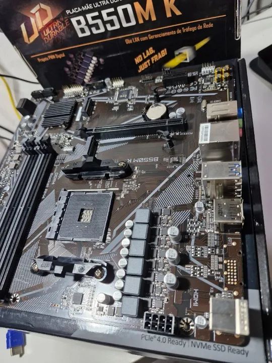 Placa Mãe b550 Gigabyte Nova 1 Ano de Garantia - Foto 2