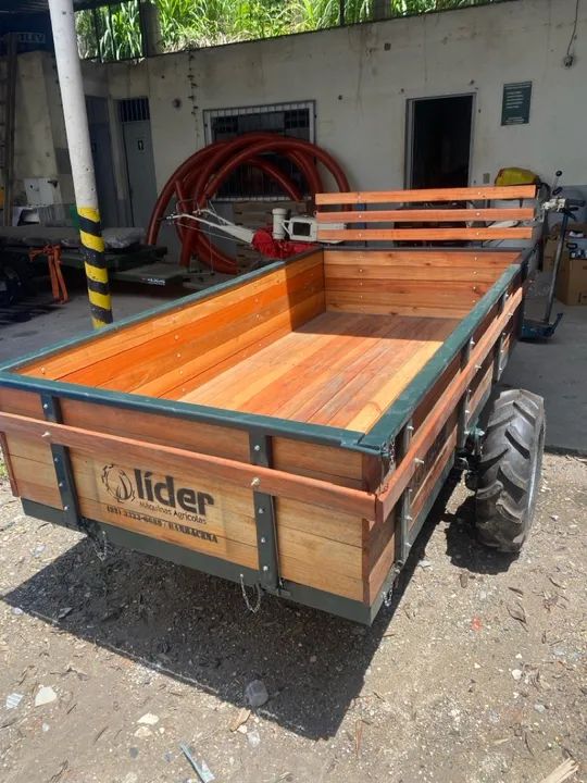 Carreta micro trator yanmar traçada- nova - Foto 2