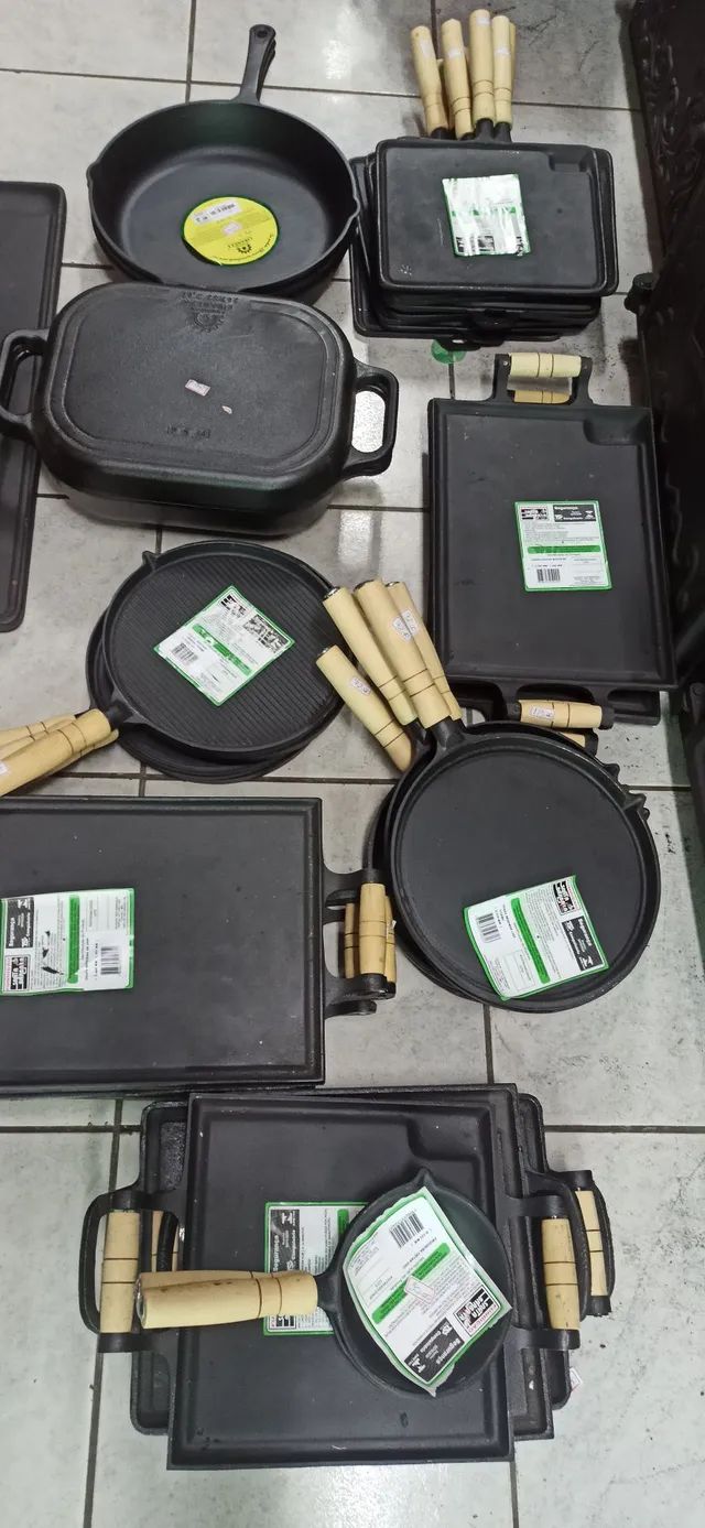 Chapas bifeira de ferro fundido para porções em geral , chuleta , polenta , fritas . - Foto 4