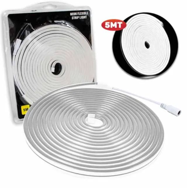 Mangueira De Led 5 Metros 2835 12v 6x12 Branco Frio 009053