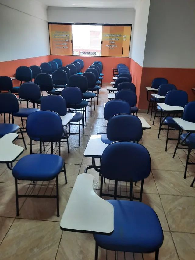 400 cadeira  universitária  manufaturado  estofado , tecido, napa, c - Foto 3