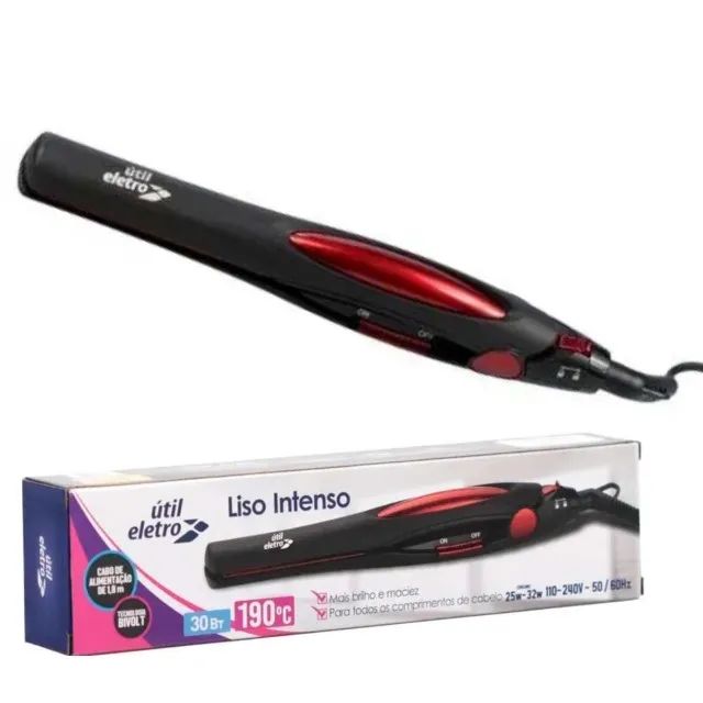 Prancha Alisadora Util Eletro Bivolt 110 / 220 liso intenso