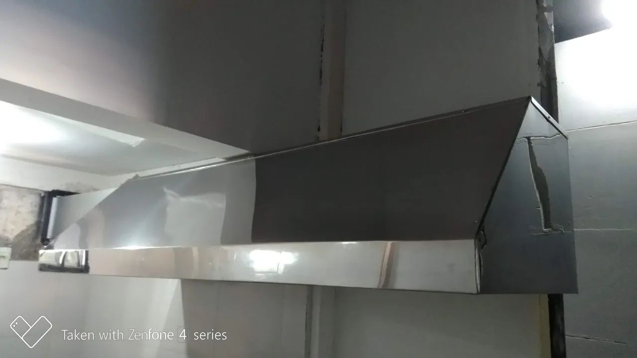 Coifa de aço inox para cozinha industrial - Foto 2