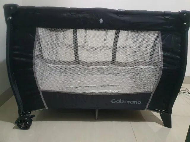 Berço Cercado Bebe Galzerano Triton Portatil Dobravel Até 18 Kg