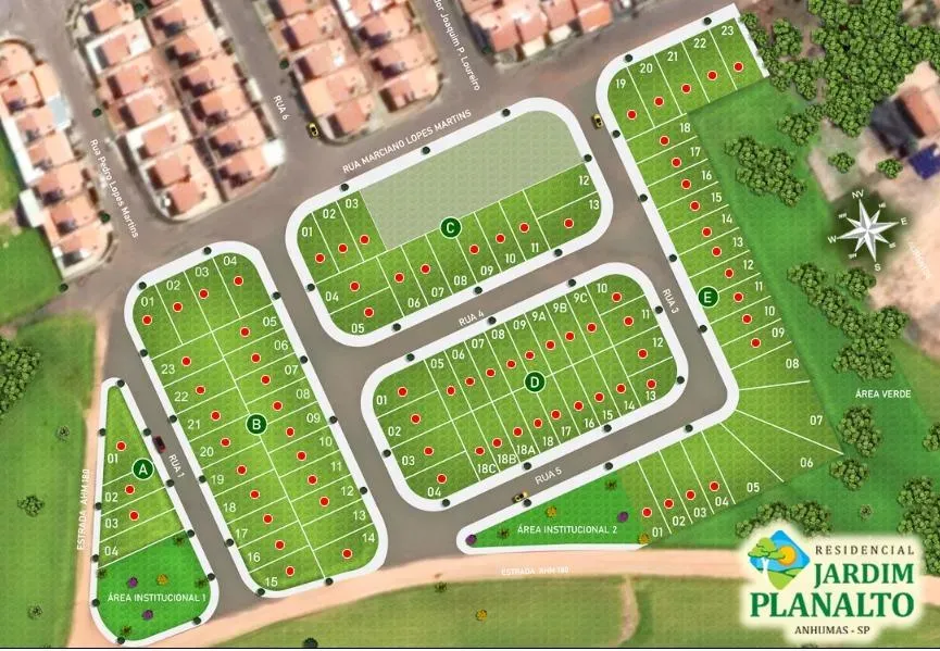Terreno para Venda em Anhumas, RESIDENCIAL JARDIM PLANALTO