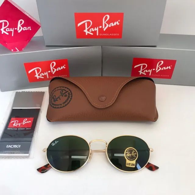 Óculos Ray Ban Oval Style G15 Lentes de cristal