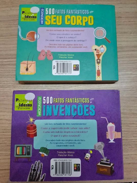 Livros 500 Fatos Fantásticos - Seu Corpo e Invenções - Foto 2
