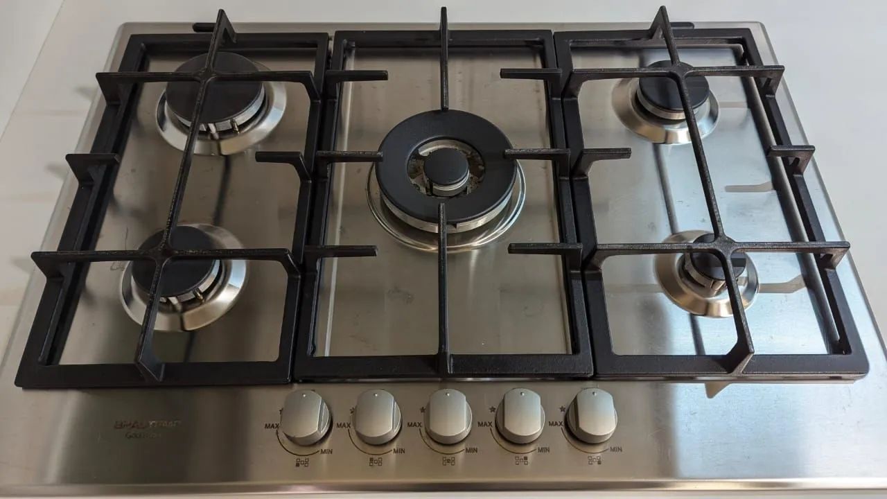 Cooktop 5 bocas Brastemp Gourmand Inox com duplachama e trempe com ferro fundido 220V - Foto 6