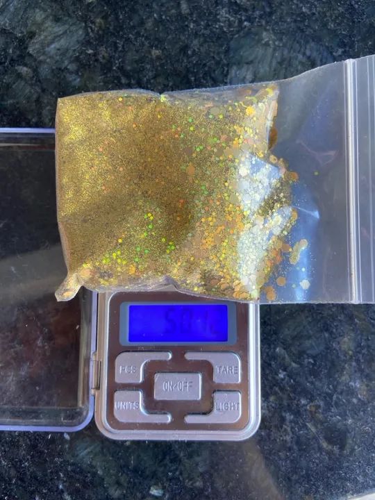Glitter Dourado para Artesanato - Foto 2
