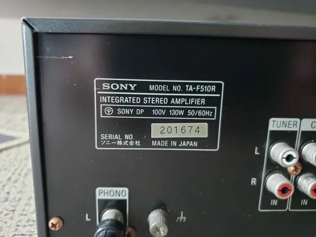 Amplificador integrado Sony TA-F510R Japonês 100v - Aparelhos de