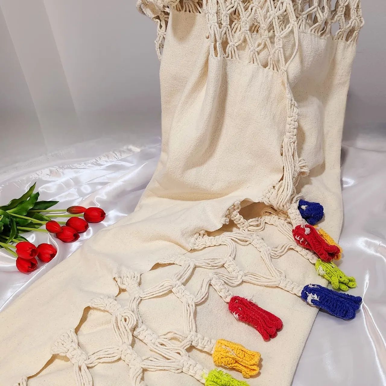 Rede em algodão com varanda  - Foto 3