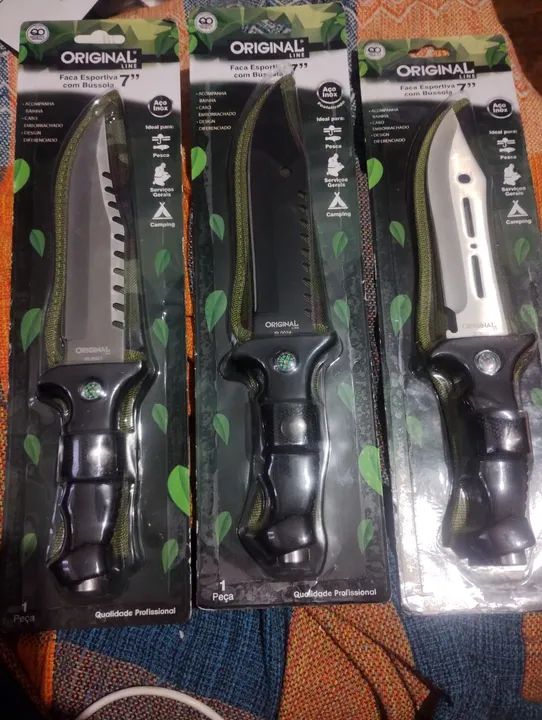 Faca Esportiva com Bússola 7" - Foto 2