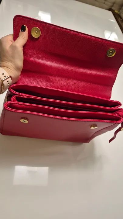 Bolsa Santa Lolla vermelha - Foto 2