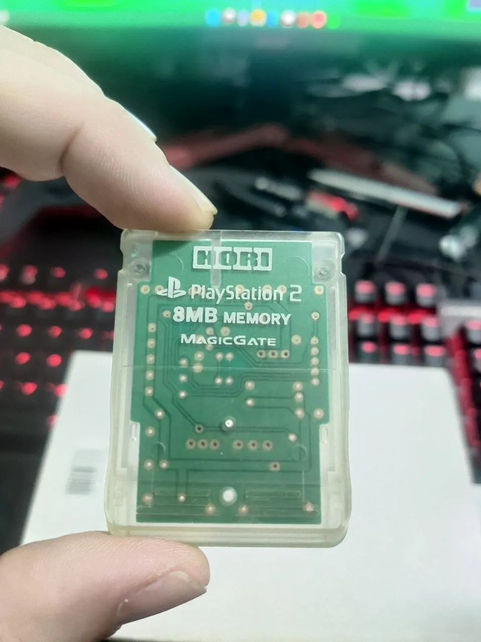 Memory Card translucido PS2 Hori