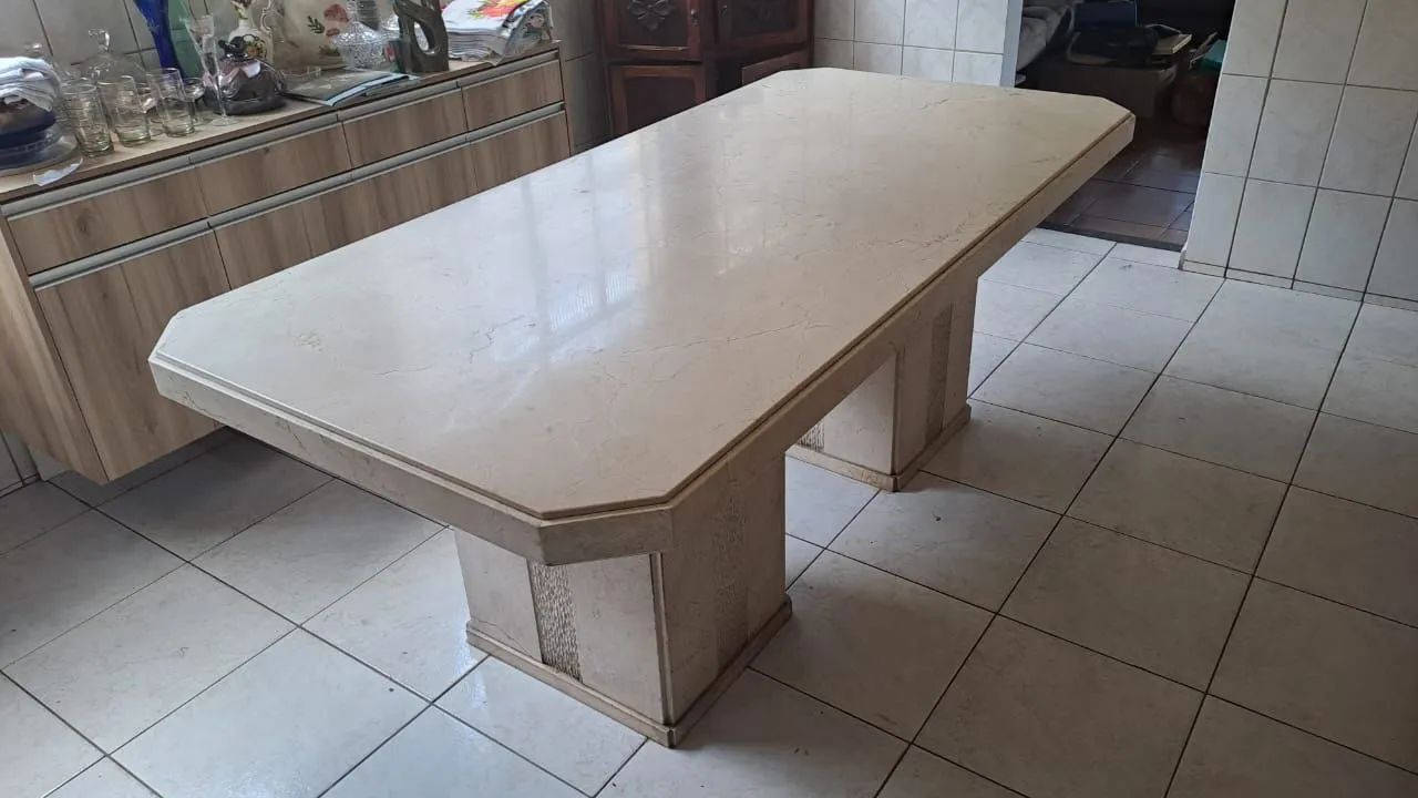 Mesa de Jantar de Mármore - Foto 2