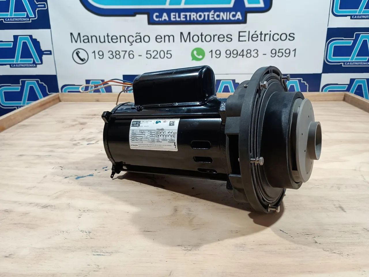 Motor Elétrico 1cv WEG para Bomba de piscina Jacuzzi