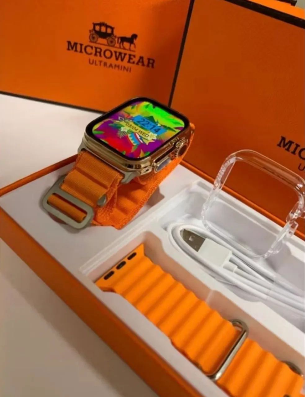 Smartowath Ultra mine 9 plus case e pulseira extra de blinde  - Foto 6