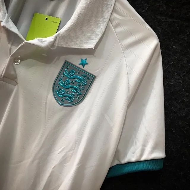 Camisa Polo Seleção Inglaterra Branca - Foto 3