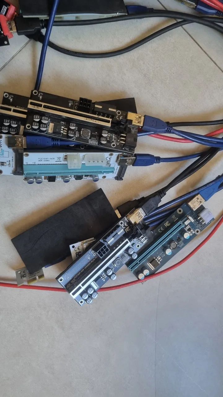 KIT Risers PCI-E conjunto de 12pç promoção! - Foto 2