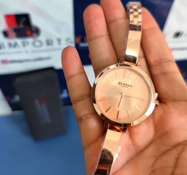 Relógio Feminino Curren 9012 Dourado - Original, A Pronta Entrega!! - Foto 5