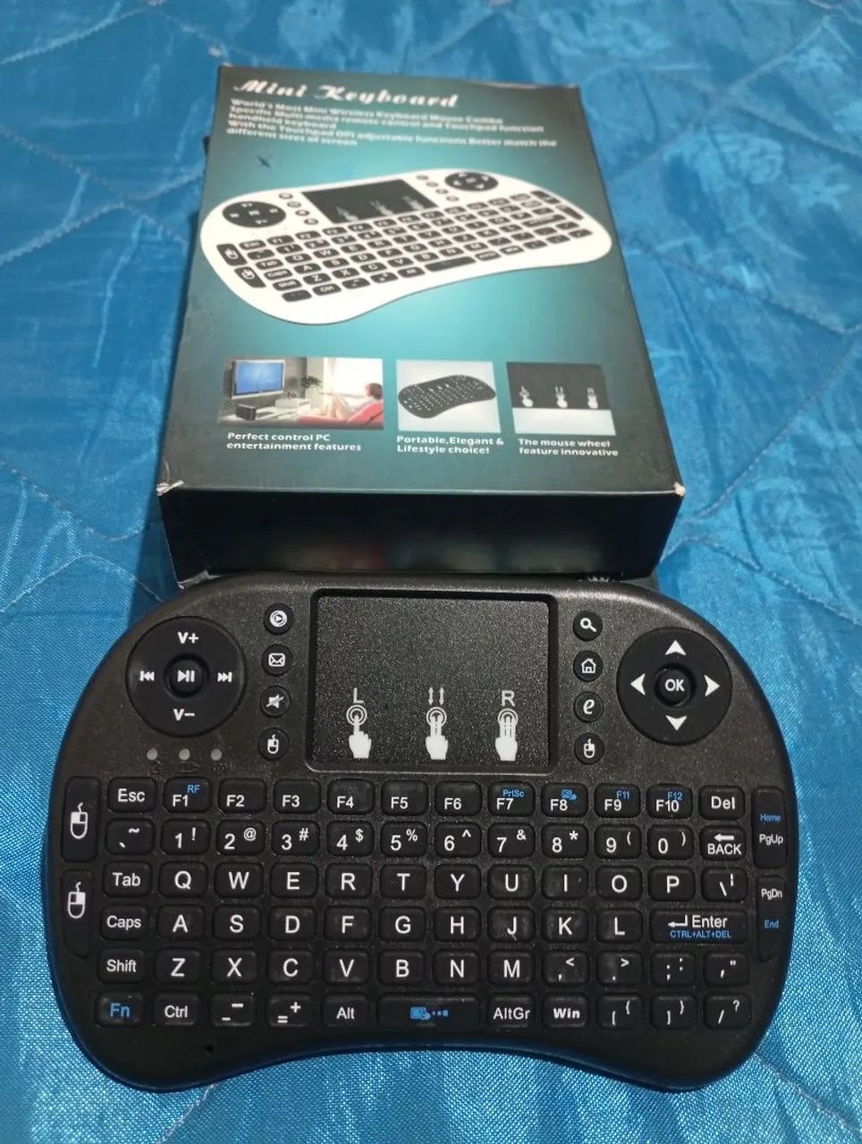 Mini Teclado Wireless com Touchpad - Praticidade na sua TV