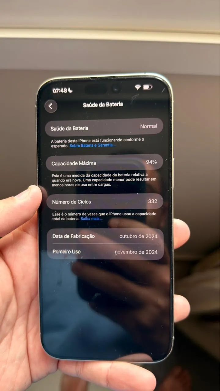 iPhone 16 pro max, 256 gb, 94% saúde bateria - Celulares e