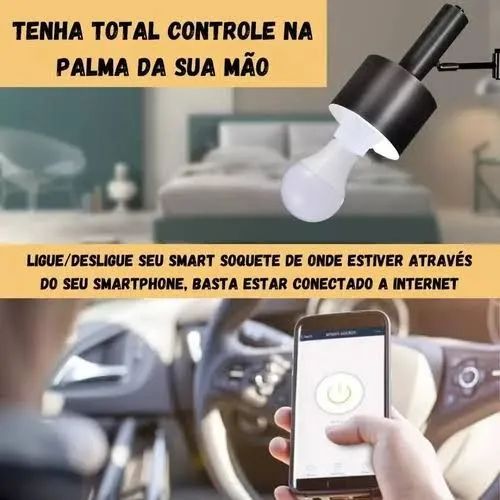 Soquete Inteligente E27 Wi-Fi  / Bluetooth  - Controle suas Lâmpadas - Foto 2