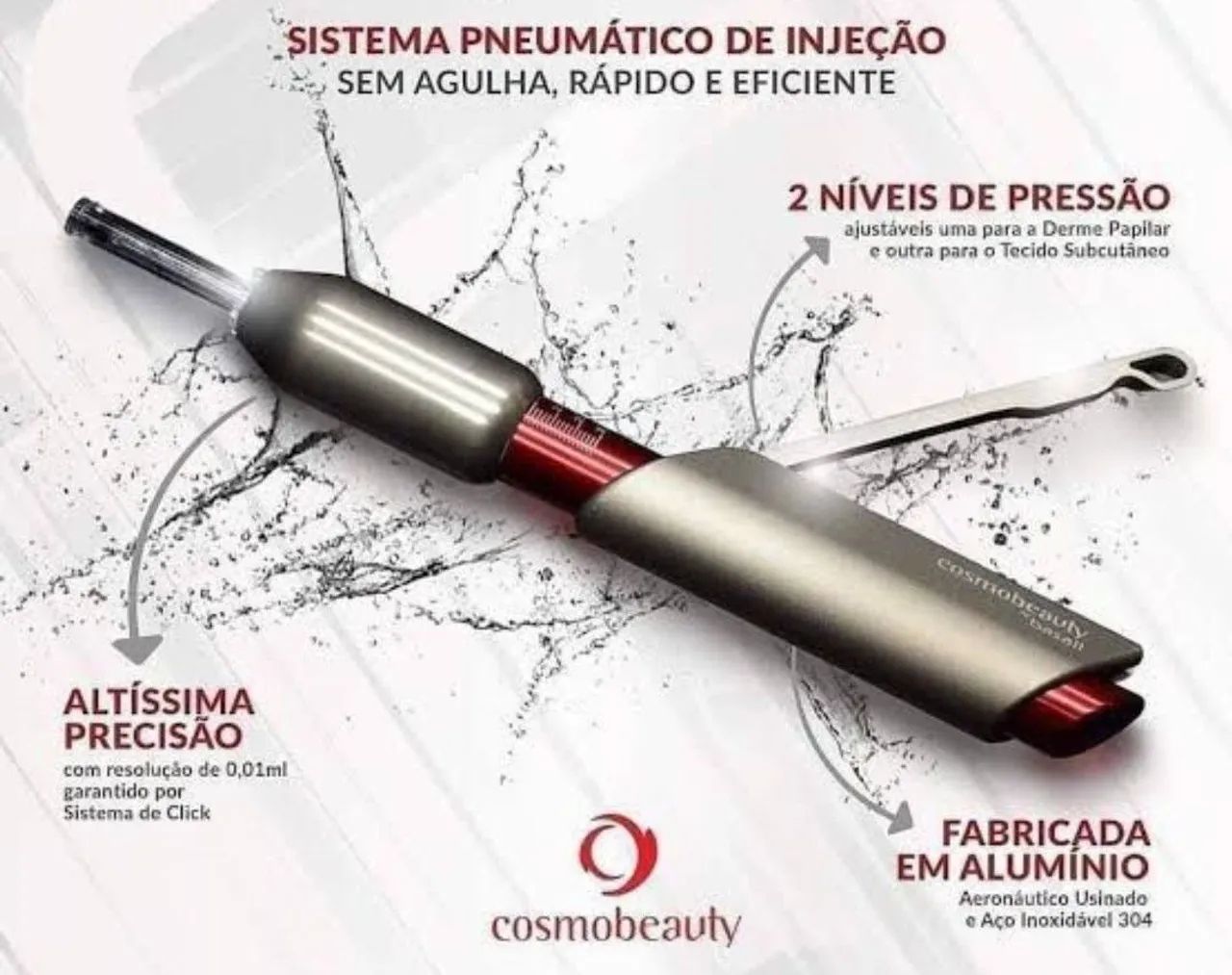 Caneta pressurizada Cosmobeauty  - Foto 3