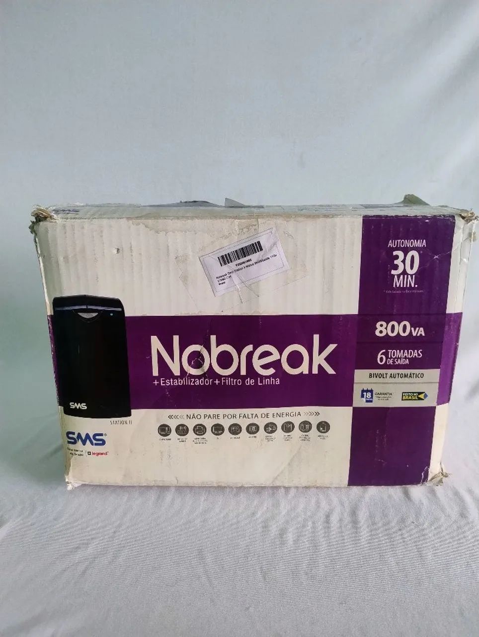Nobreak 800va + estabilizador+ filtro de linha SMS novo bivolt 