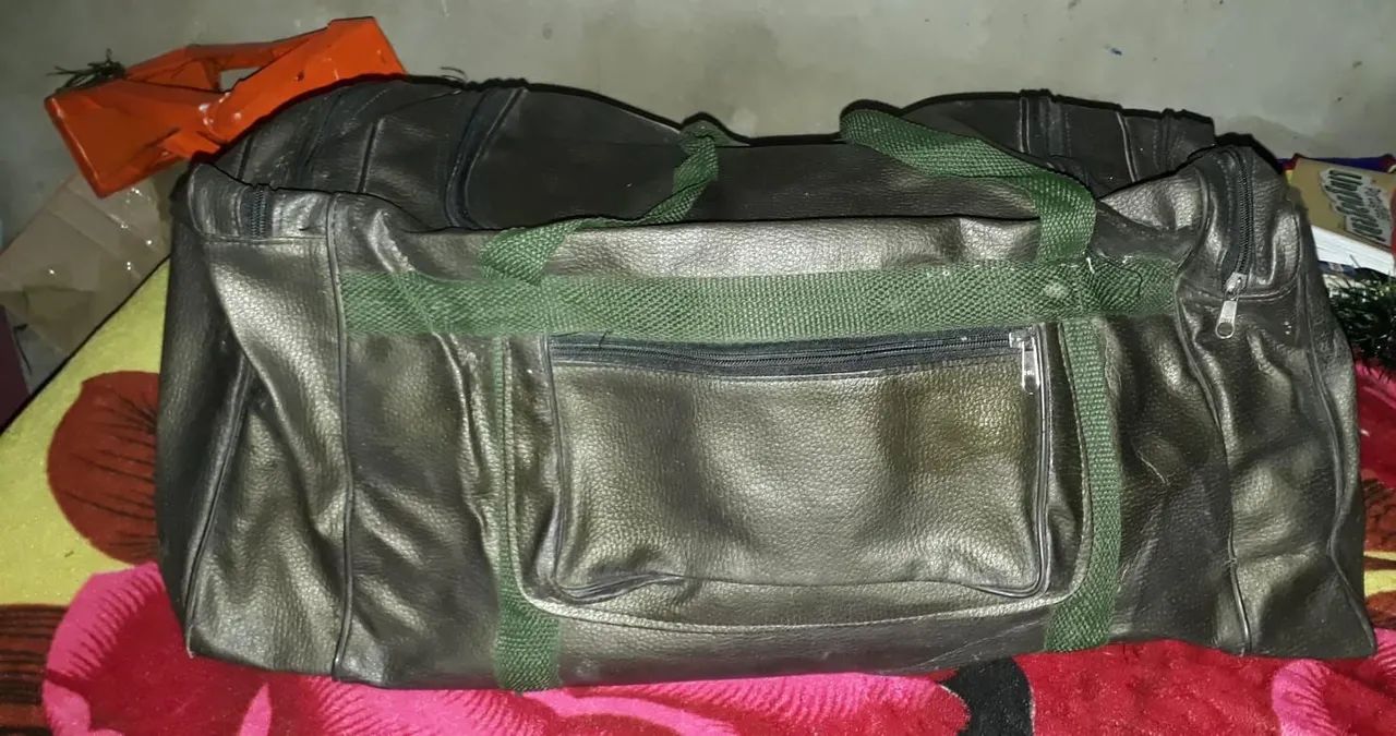 Bolsa de viagem de couro  grande 