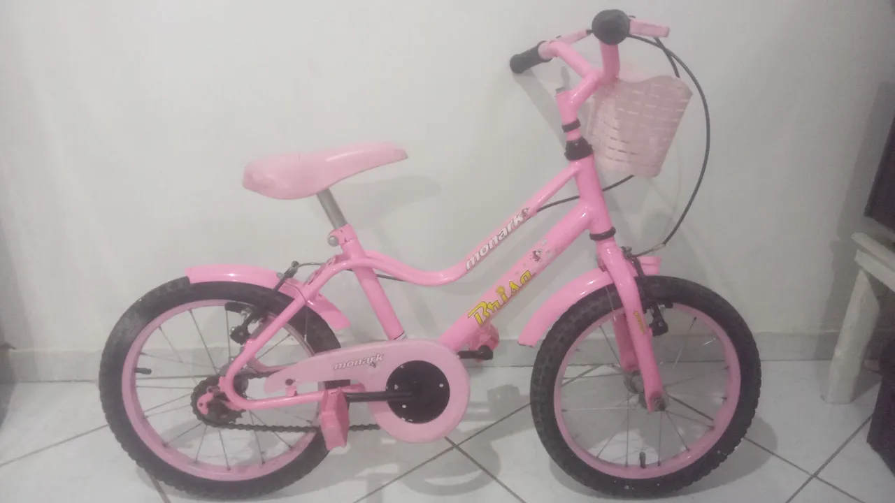 Bicicleta Infantil Rosa Monark Brisa