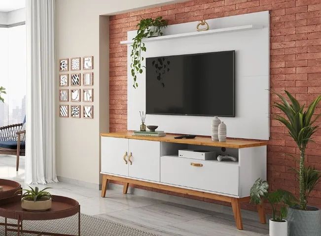Rakc Bancada + Painel Suspenso P/TV Até 55 Polegadas 1.36M. Produto Novo Direto de Fabrica