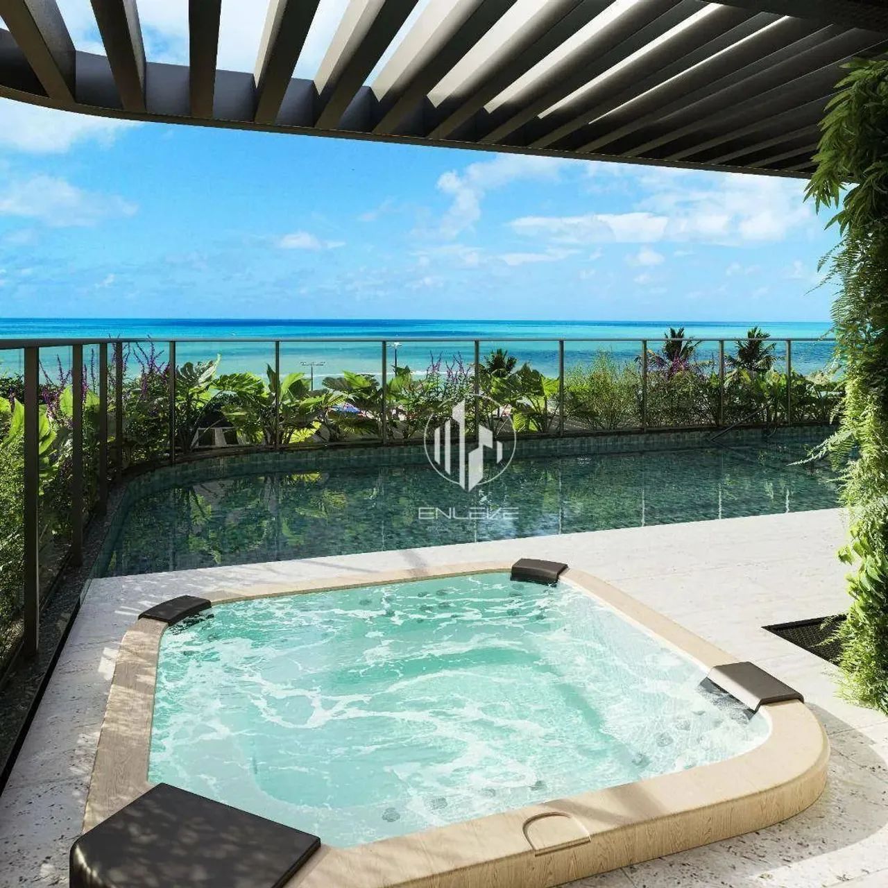 Apartamentos na planta com 01 quarto + área externa à beira-mar do Cabo Branco - Foto 3