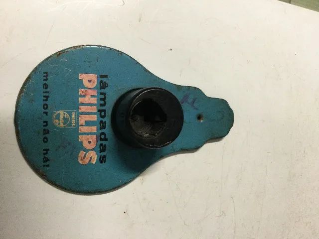 placa ferro testador de lampada antigo - Foto 4