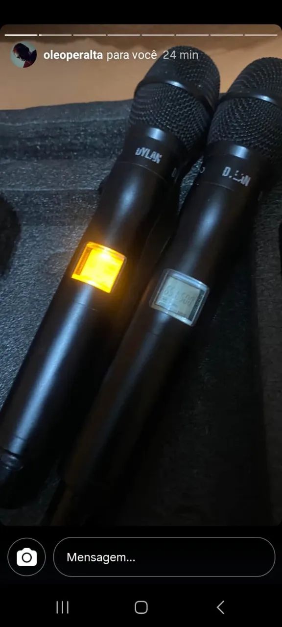 Dylan microfone (SEM FIO) D 9000 S - USADO- - Foto 2